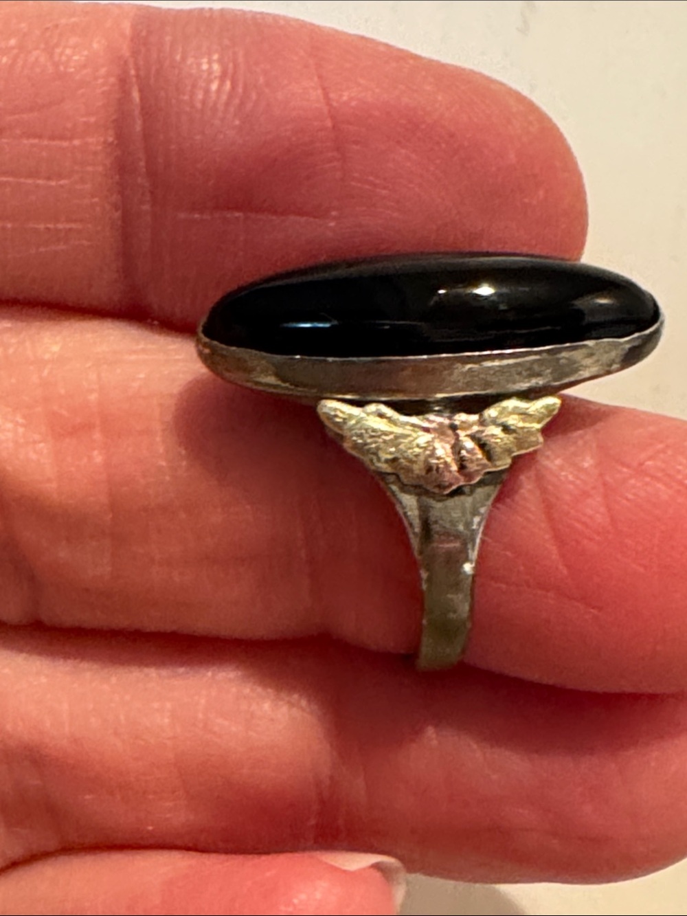 Black Hills Gold + 925 ring. Size 7. Vintage. - Picture 4 of 5